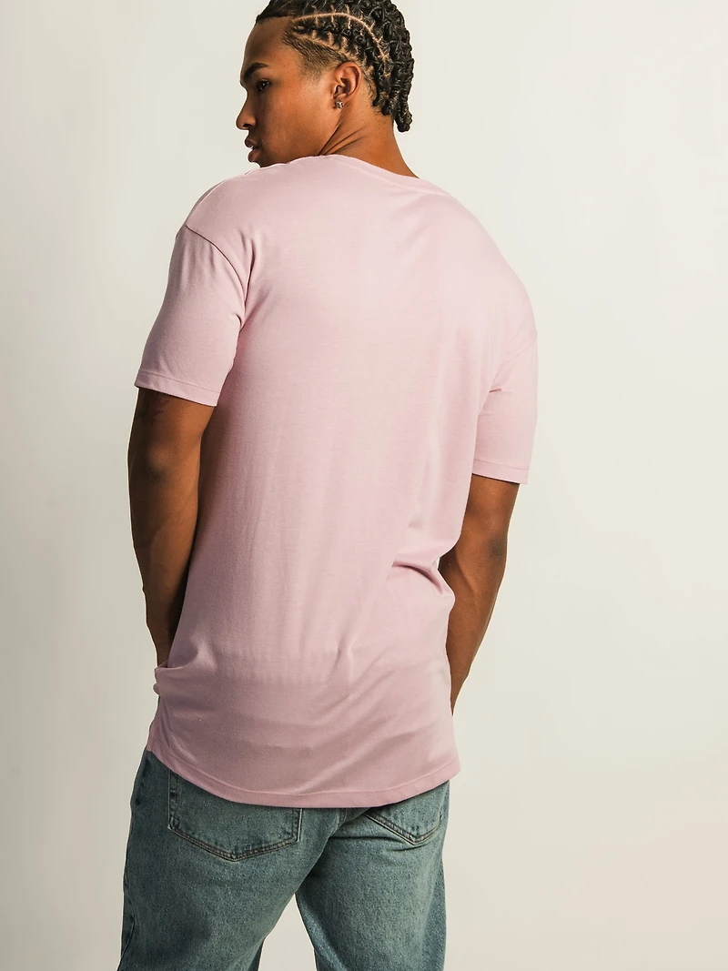 LONG FIT TEE- ROSE
