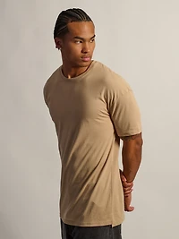 LONG FIT TEE - SAND