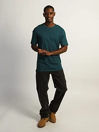 T-SHIRT LONG- HEATHER TEAL