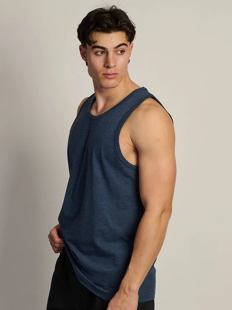 ESSENTIAL TANK - HEATHER NAVY