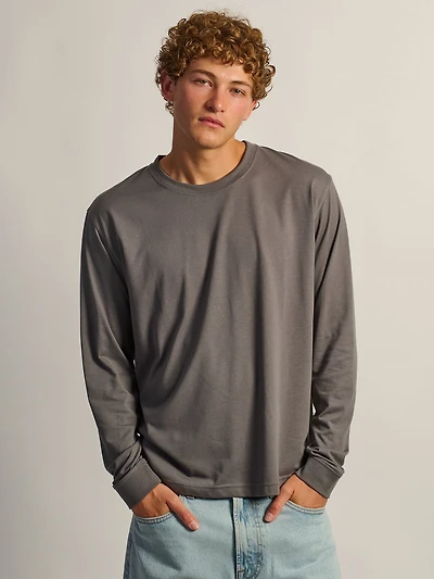 LONG SLEEVE TEE - CHARCOAL
