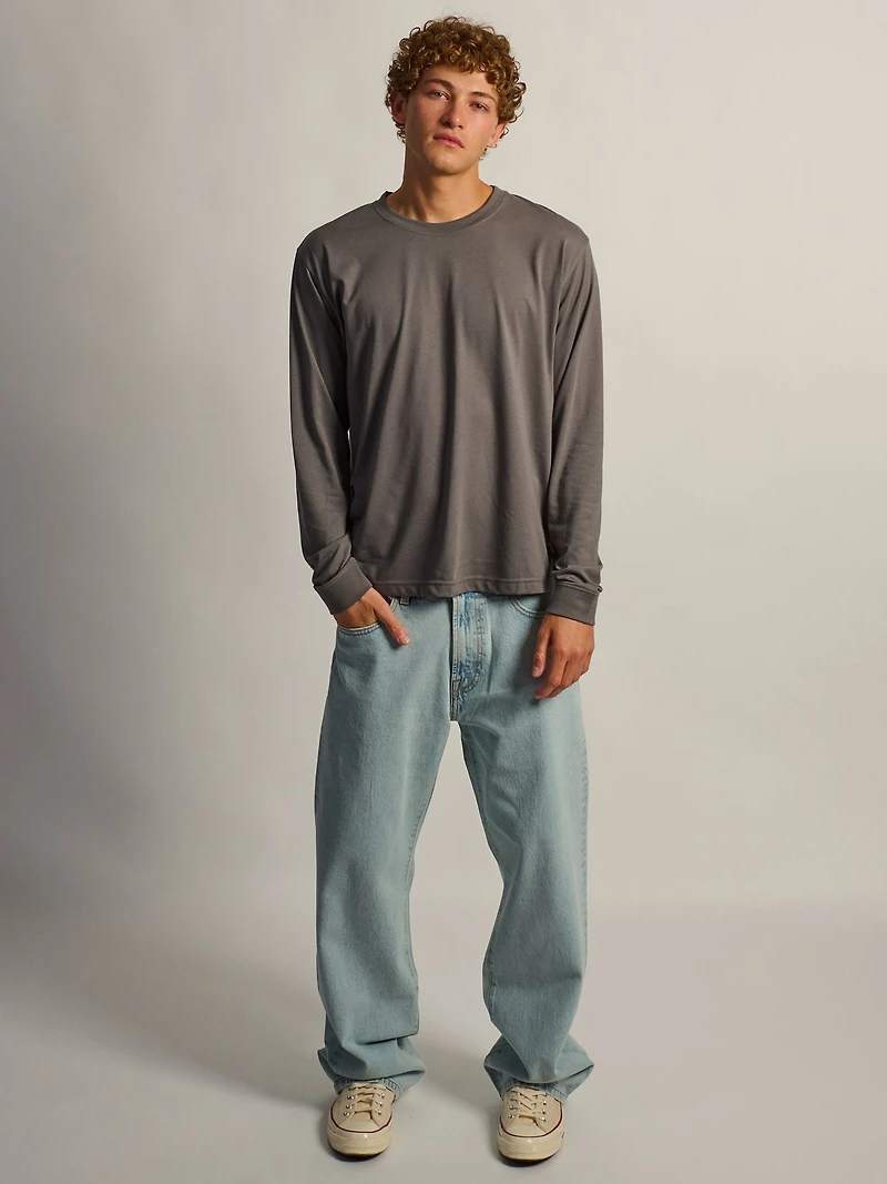 LONG SLEEVE TEE - CHARCOAL