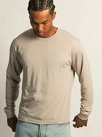 LONG SLEEVE TEE - PEBBLE