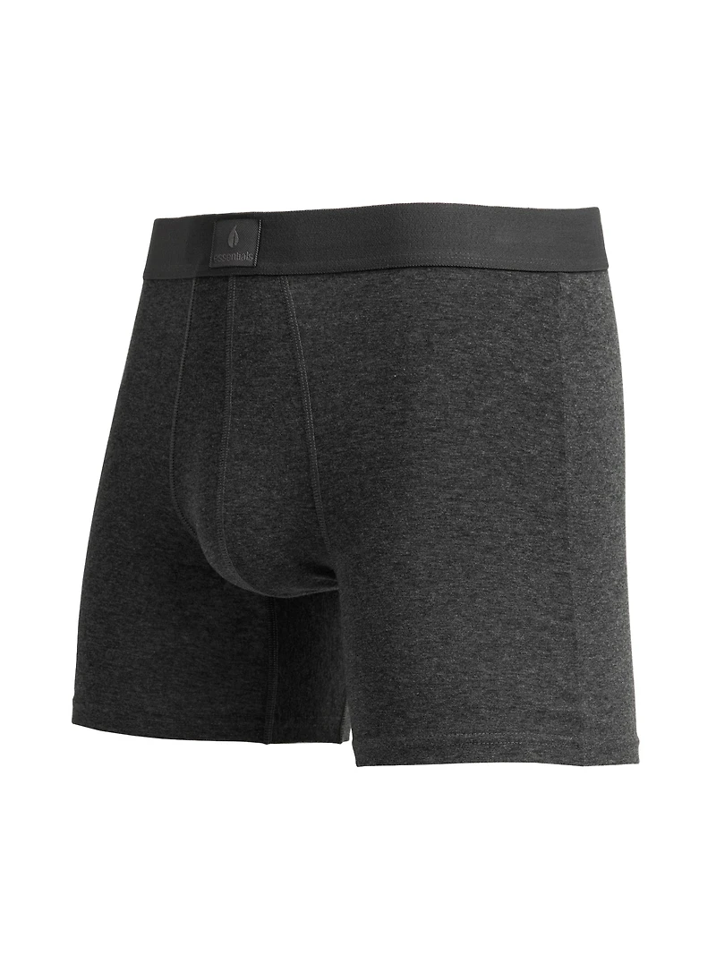 SOLID BOXER BRIEF - CHARCAOL
