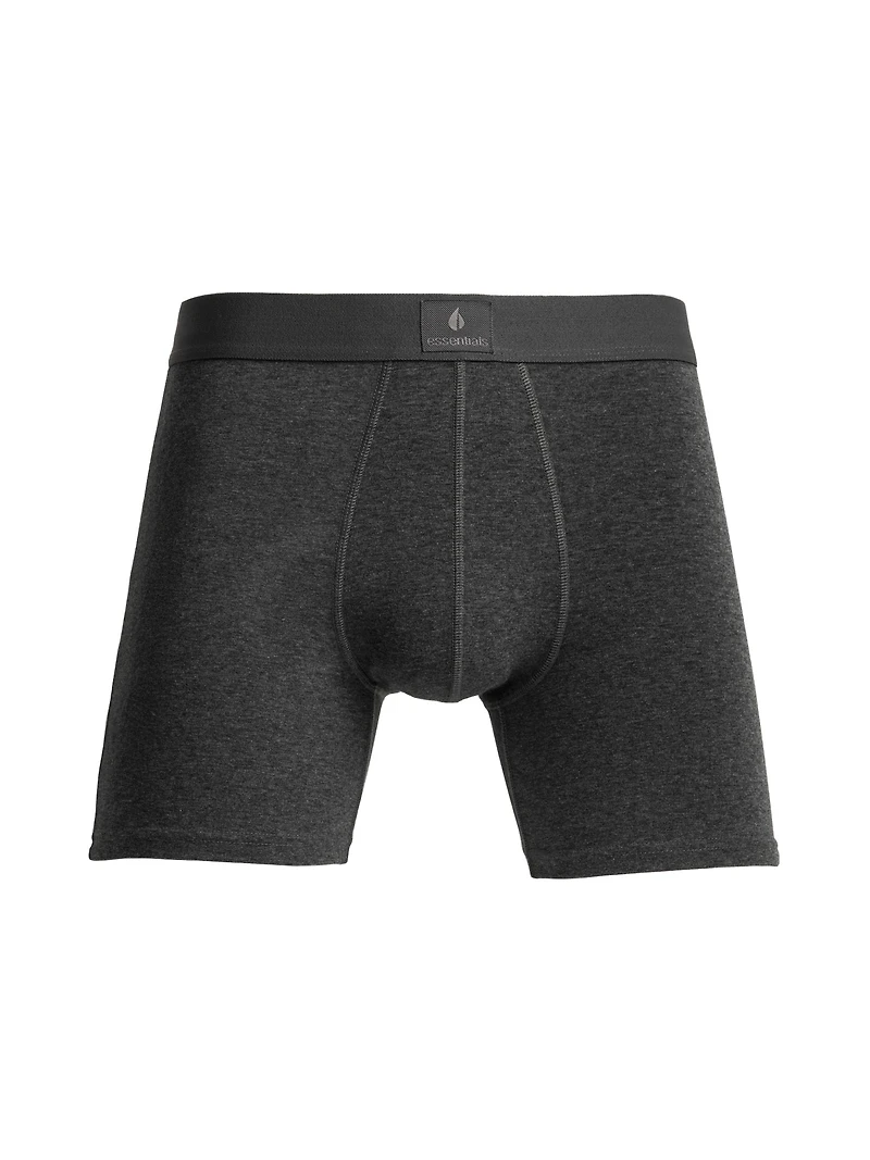 SOLID BOXER BRIEF - CHARCAOL