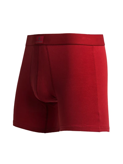 SOLID BOXER BRIEF - CRANBERRY