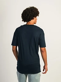 T-SHIRT COUPE LONGUE – BLEU MARINE