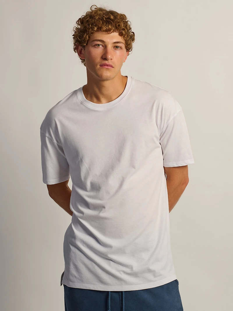 LONG FIT TEE - WHITE
