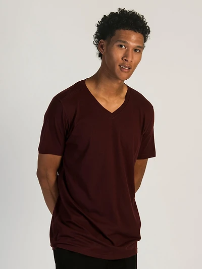 VICTOR V-NECK TEE - PORT
