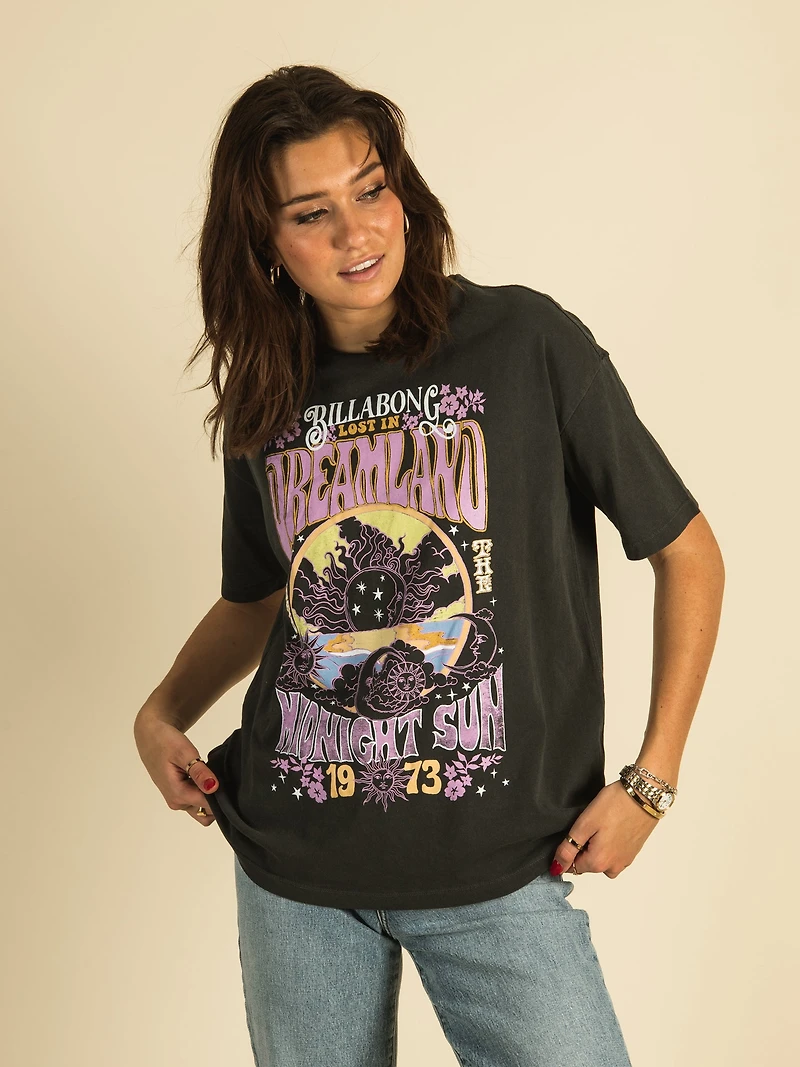 BILLABONG DREAMLAND SHORT SLEEVE BOYFRIEND TEE - CLEARANCE