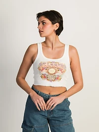 BILLABONG RAY OF SUNSHINE CROP TANK TOP - CLEARANCE