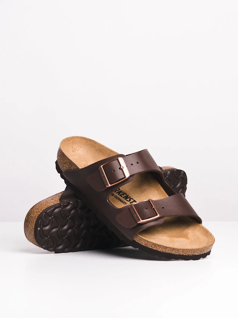 SANDALES ARIZONA POUR FEMMES, MARRON FONCÉ