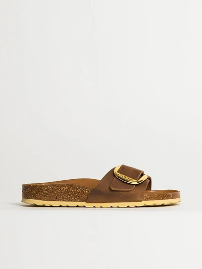 WOMENS BIRKENSTOCK MADRID BIG BUCKLE OILED LEATHER SANDALS - MEDIUM/NA