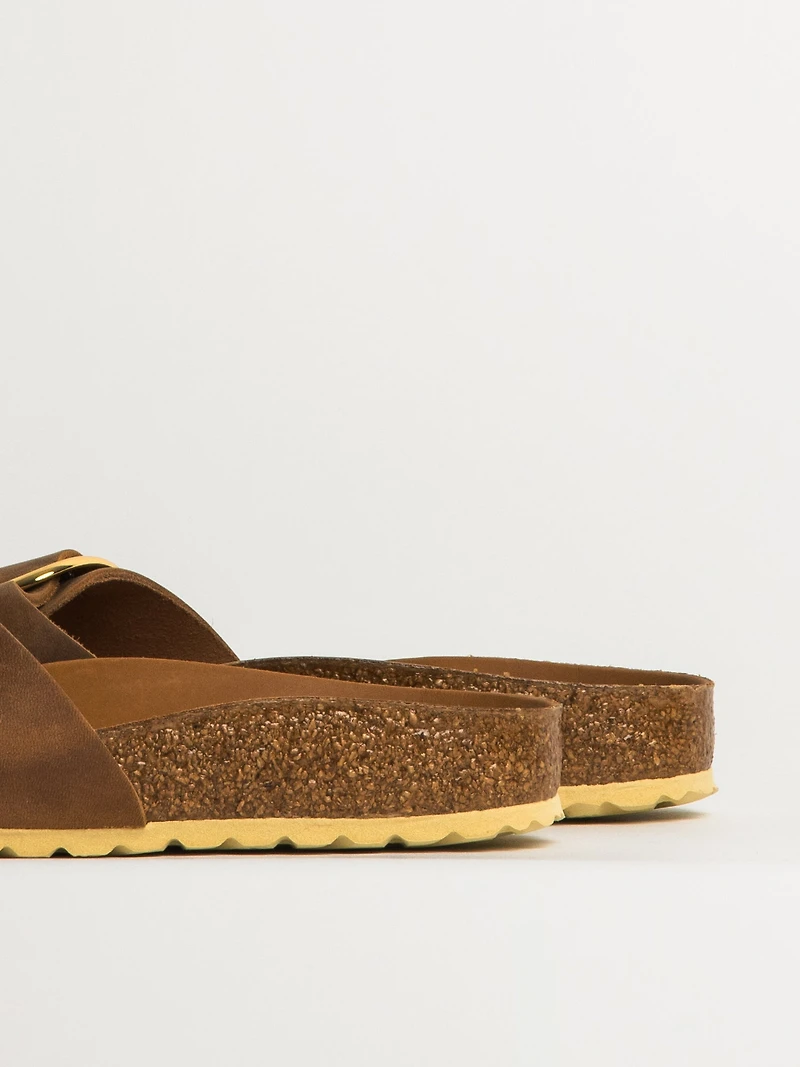 WOMENS BIRKENSTOCK MADRID BIG BUCKLE OILED LEATHER SANDALS - MEDIUM/NA
