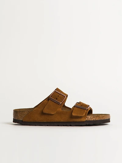 WOMENS BIRKENSTOCK ARIZONA SOFT NARROW SANDALS - MINK