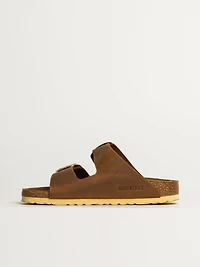 WOMENS BIRKENSTOCK ARIZONA BIG BUCKLE OILED LEATHER SANDALS - MEDIUM/N