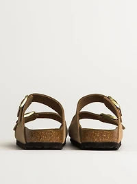 WOMENS BIRKENSTOCK ARIZONA SOFT FOOTBED NUBUCK SANDALS - MEDIUM/NARROW