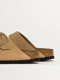 WOMENS BIRKENSTOCK ARIZONA SOFT FOOTBED NUBUCK SANDALS - MEDIUM/NARROW