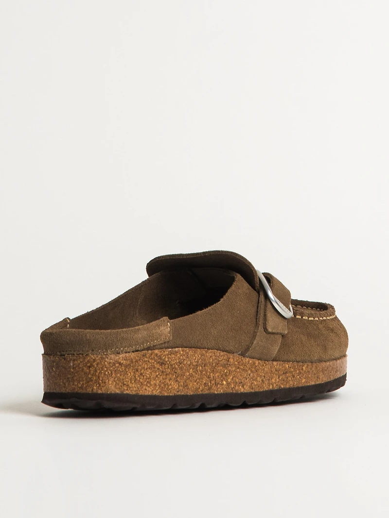 WOMENS BIRKENSTOCK BUCKLEY SUEDE NARROW - TAUPE