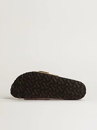 WOMENS BIRKENSTOCK MADRID BIG BUCKLE NUBUCK SANDAL - SAND