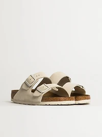WOMENS BIRKENSTOCK ARIZONA SOFT FOOTBED SUEDE SANDALS - REGULAR ANTI