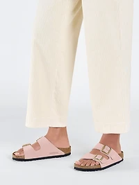 WOMENS BIRKENSTOCK ARIZONA SUEDE SANDALS - REGULAR LIGHT ROSE