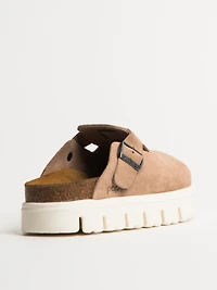WOMENS BIRKENSTOCK BOSTON CHUNKY WARM - MEDIUM/NARROW SAND