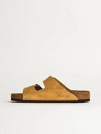 SANDALES EN DAIM BIRKENSTOCK ARIZONA POUR HOMME - LATTE