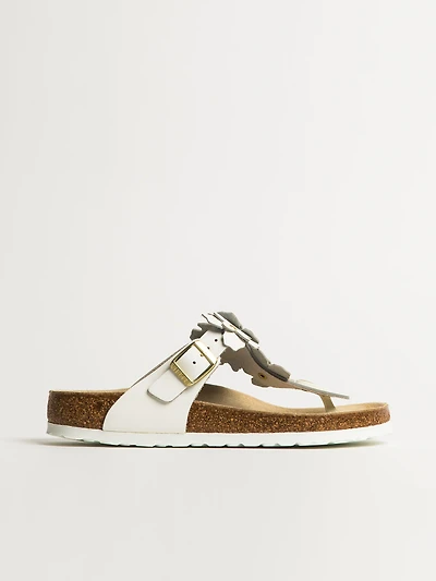 SANDALES EN CUIR FLEURS BIRKENSTOCK GIZEH POUR FEMMES