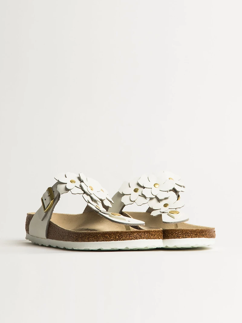 SANDALES EN CUIR FLEURS BIRKENSTOCK GIZEH POUR FEMMES