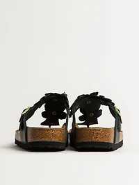WOMENS BIRKENSTOCK GIZEH FLOWER LEATHER SANDALS