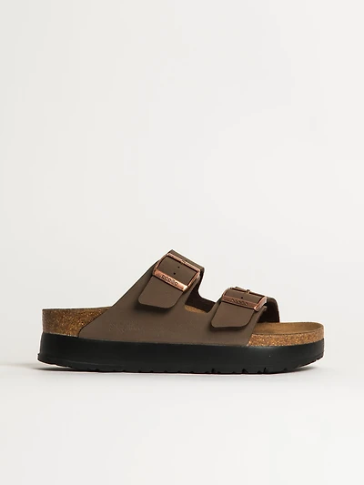 WOMENS BIRKENSTOCK ARIZONA VEGAN PLATFORM SANDALS - MEDIUM/NARROW MO