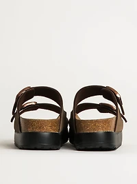 WOMENS BIRKENSTOCK ARIZONA VEGAN PLATFORM SANDALS - MEDIUM/NARROW MO