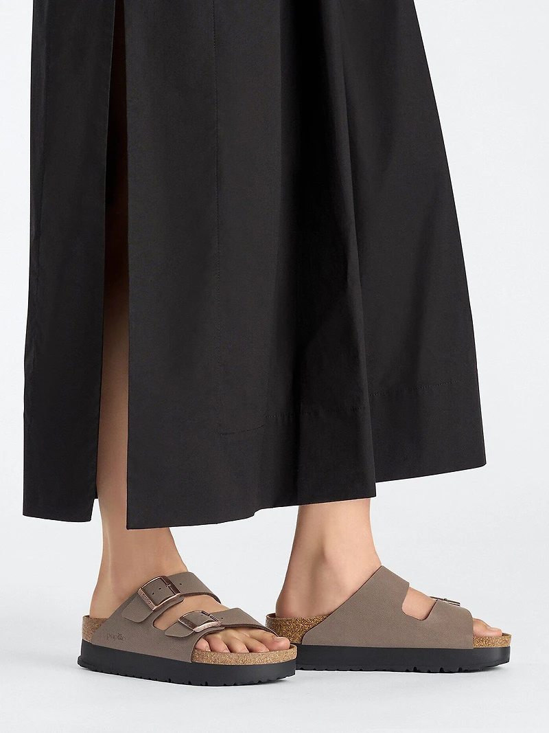 WOMENS BIRKENSTOCK ARIZONA VEGAN PLATFORM SANDALS - MEDIUM/NARROW MO