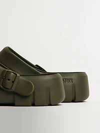 MENS BIRKENSTOCK BIRKI FLOW EVA CLOG - REGULAR KHAKI