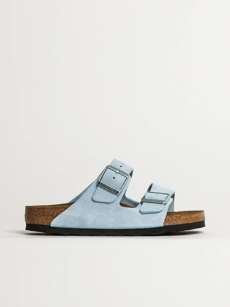 SANDALES BIRKENSTOCK ARIZONA EN DAIM POUR FEMMES - BABY BLUE