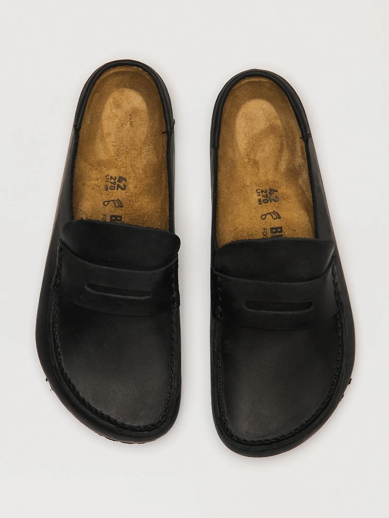 BIRKENSTOCK NAPLES WRAPPED SLIP-ON - BLACK
