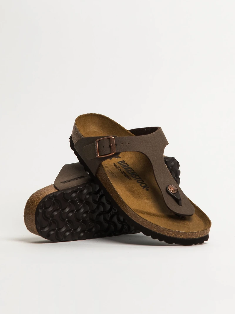 WOMENS BIRKENSTOCK GIZEH NARROW SANDALS - MOCHA