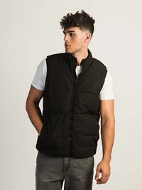 BLEND PUFFER VEST - BLACK CLEARANCE