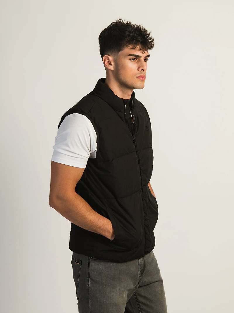 BLEND PUFFER VEST - BLACK CLEARANCE
