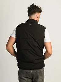 BLEND PUFFER VEST - BLACK CLEARANCE