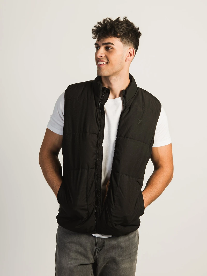 BLEND PUFFER VEST - BLACK CLEARANCE