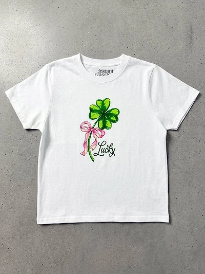 LUCKY CLOVER BOXY TEE