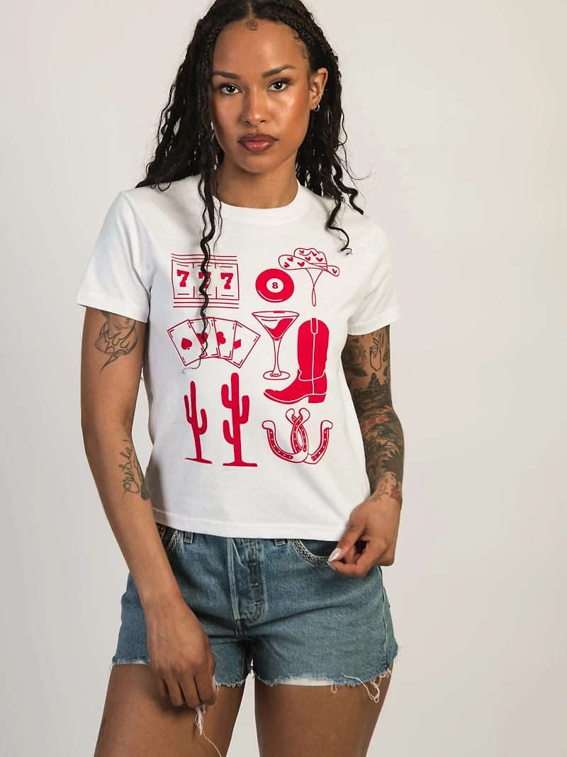 TEE-SHIRT BOXY COLLAGE WESTERN