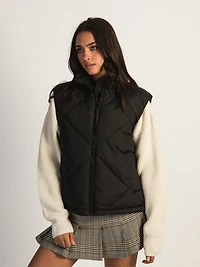 B.YOUNG BOMINA QUILTED PUFFER VEST - CLEARANCE