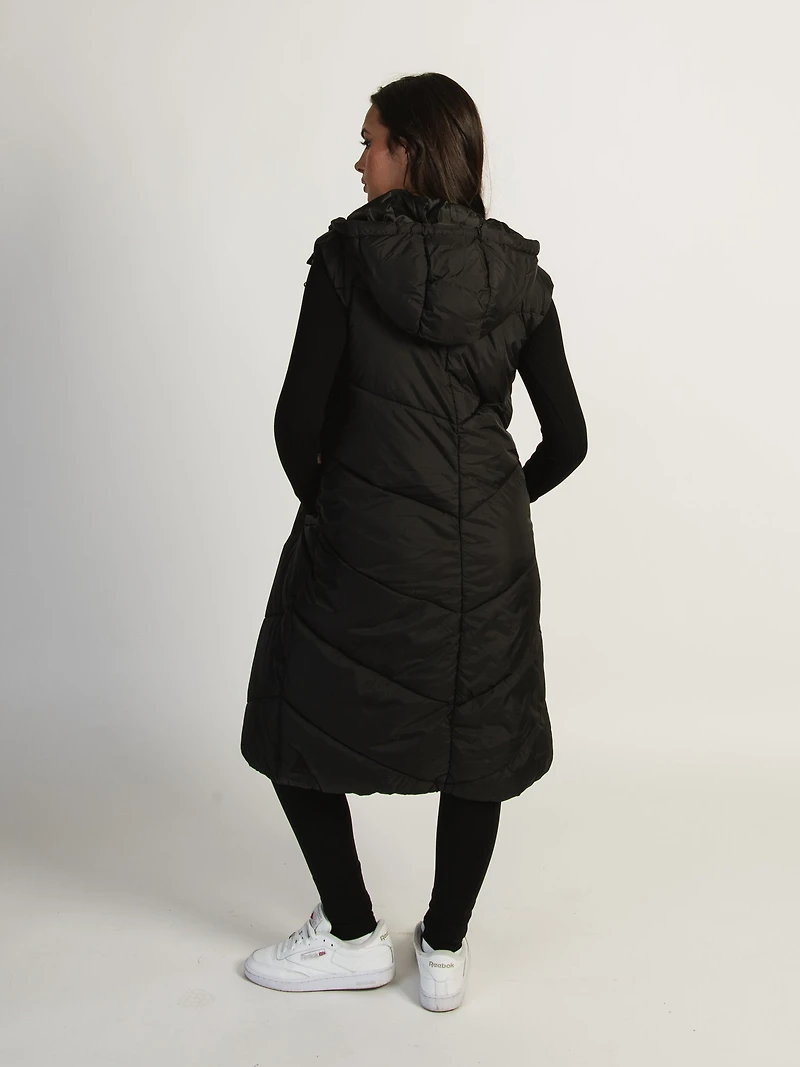 B.YOUNG BOMINA LONG HOODED PUFF VEST - CLEARANCE