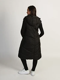 B.YOUNG BOMINA LONG HOODED PUFF VEST - CLEARANCE