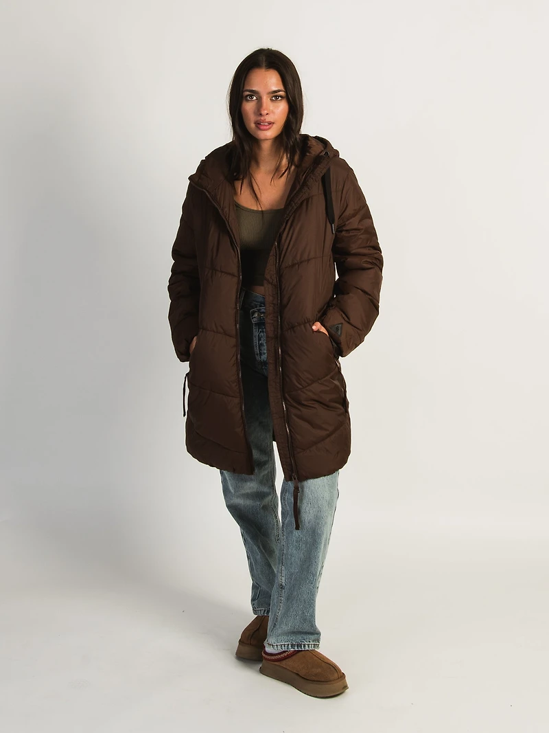 VESTE PUFFER BOMINA LONG CAFÉ