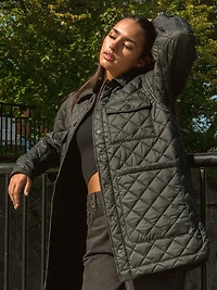 B.YOUNG ALETTA QUILTED PUFF SHIRT JACKET - CLEARANCE