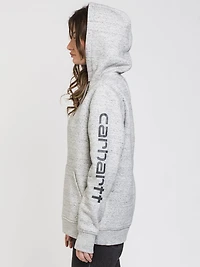 CARHARTT LOGO SLEEVE PULLOVER HOODIE
